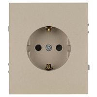 Розетка 1-м СП Arktik 16А IP20 250В с заземл. со шторками шампань Эра Б0070427