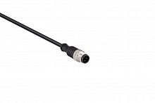 Кабель соединительный 5м со штепселем M12х3 ПВХ IP68 EMAS SKM12F3YXV5