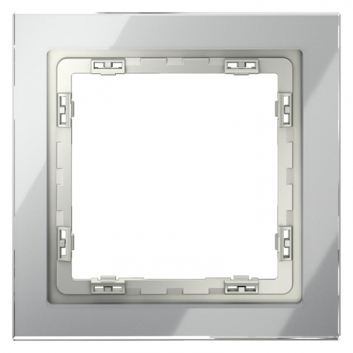 Рамка 1-м S70 стеклян. сталь Voltum VLS110105 Рамка 1-м S70 стеклян. сталь Voltum VLS110105