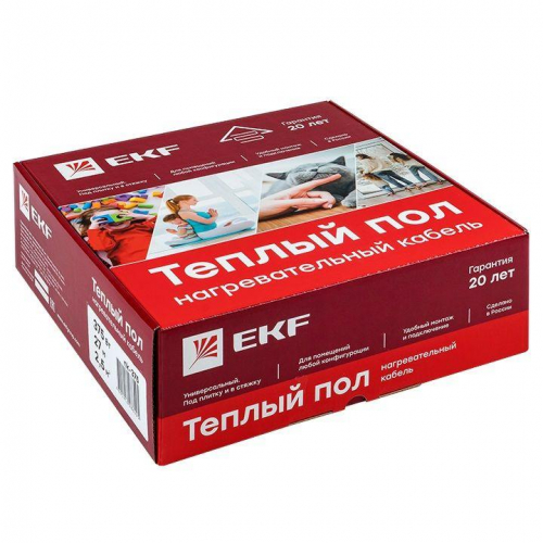 Комплект "Теплый пол" (кабель) 2250Вт 152м 15кв.м PROxima EKF nk-2250 фото 2 Комплект "Теплый пол" (кабель) 2250Вт 152м 15кв.м PROxima EKF nk-2250 фото 2