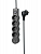 Удлинитель 4х5м с заземл. 10А IP20 USB type-Aх2 + type-C 2500Вт 220В ПВС 3х1 с выкл. черн. КОСМОС YKsm5m4g-Z-VU10А-B