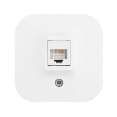 Розетка компьютерная 1-м ОП Quteo RJ45 кат.5E UTP бел. IEK 782224 фото 2