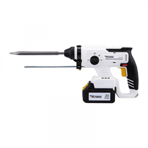 Перфоратор аккумуляторный SDS-plus 2.2Дж 1х4А.ч в кейсе Kranz KR-PT-120 фото 11