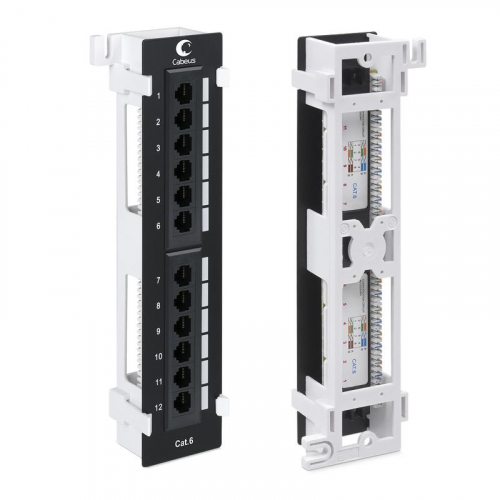 Патч-панель настенная 12 портов RJ45 кат.6 с подставкой Dual IDC Cabeus 7954c Патч-панель настенная 12 портов RJ45 кат.6 с подставкой Dual IDC Cabeus 7954c