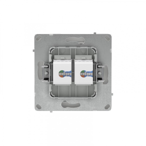 Розетка компьютерная 2-м KANT RJ45 кат.5E без шторки бел. песок DKC 7010664 фото 3