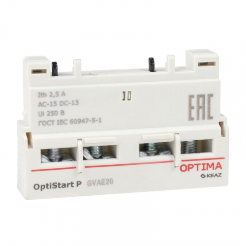 Блок контактов фронтальный OptiStart ME GVAE20 КЭАЗ 354831