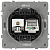 Розетка комбинированная СП Galaxy RJ45 + TV 16А IP20 250В бел. Эра Б0070776