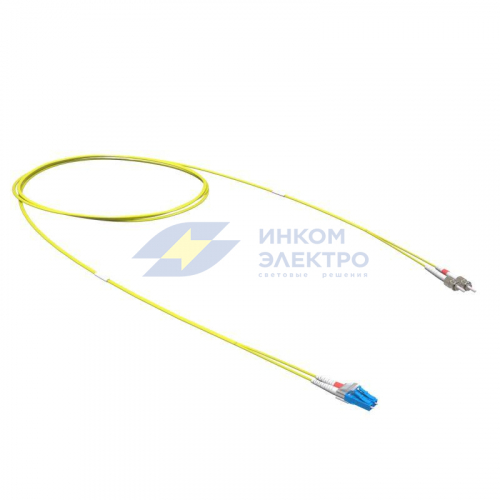 Шнур оптический коммутационный переходной Duplex LC-UPC/ST-UPC 9/125 OS2 10м DKC RNPC9DSULU10 Шнур оптический коммутационный переходной Duplex LC-UPC/ST-UPC 9/125 OS2 10м DKC RNPC9DSULU10