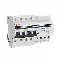 Выключатель автоматический дифференциального тока C 50А 100мА тип AC 6кА АД-4 S (электрон.) защита 270В PROxima EKF DA4-6-50-100S-pro