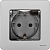 Розетка 1-м СП Inspiria 16А IP44 250В 2P+E защ. шторки с крышкой немецк. стандарт механизм алюм. IEK 673742