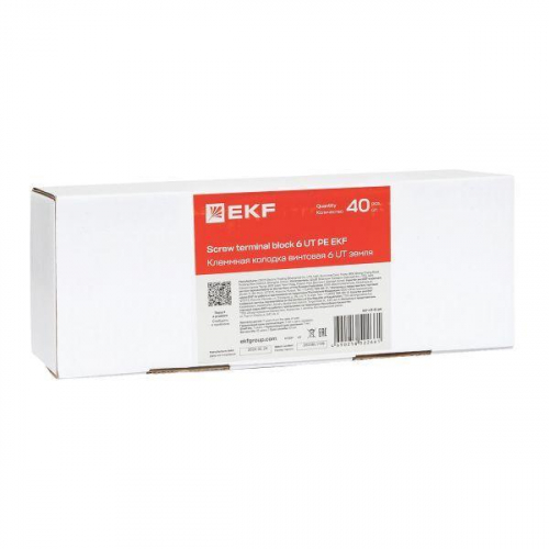 Колодка клеммная винтовая 6 UT земля EKF scr-ut-6-pe фото 10