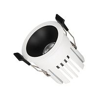 Светильник светодиодный MS-ATLAS-BUILT-R58-10W Warm3000 (WH-BK 35 deg 230В) IP20 металл Arlight 035454(1)