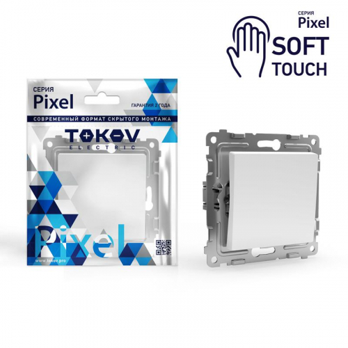 Переключатель проходной 1-кл. СП Pixel 10А IP20 механизм айс TOKOV ELECTRIC TKE-PX-P1-C34 Переключатель проходной 1-кл. СП Pixel 10А IP20 механизм айс TOKOV ELECTRIC TKE-PX-P1-C34
