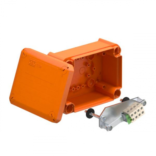 Коробка распределительная огнестойкая 150х116х67мм IP65 T100 E 4-5 оранж. OBO 7205510 Коробка распределительная огнестойкая 150х116х67мм IP65 T100 E 4-5 оранж. OBO 7205510