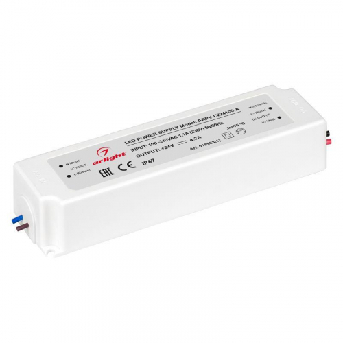 Блок питания ARPV-LV24100-A 24В 4.2А 100Вт IP67 пластик Arlight 018983(1) Блок питания ARPV-LV24100-A 24В 4.2А 100Вт IP67 пластик Arlight 018983(1)