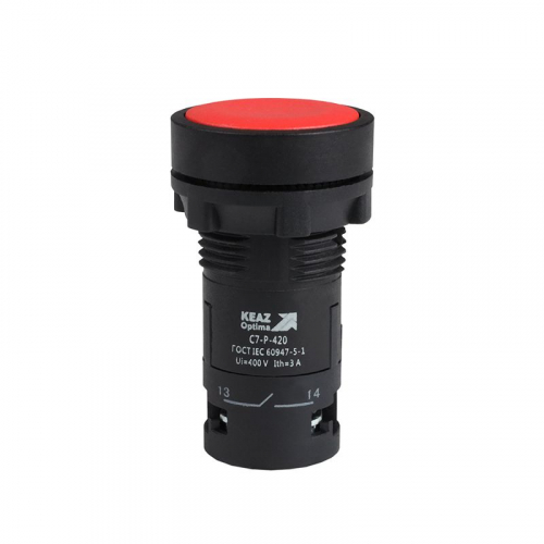 Кнопка OptiSignal Compact D22 С7-P-420 красн. 2НО XB7NA43 КЭАЗ 362051 Кнопка OptiSignal Compact D22 С7-P-420 красн. 2НО XB7NA43 КЭАЗ 362051