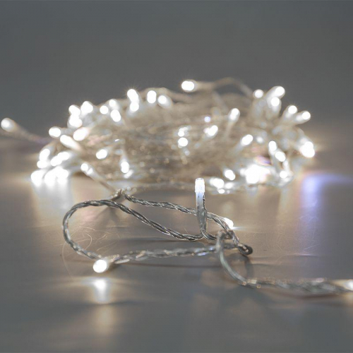 Гирлянда светодиодная "Нить" 10м 75LED бел. 1.7Вт 230В IP44 эффект мерцания провод прозр. Neon-Night 305-525 фото 10