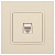 Розетка компьютерная 1-м Elegance 14-3107-02 RJ45 IP20 механизм сл. кость Эра Б0034303