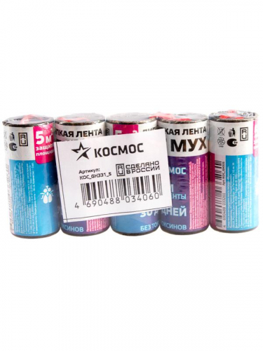 Лента липкая от мух (уп.5шт) КОСМОС КОСМОС KOC_GH331_5 фото 4 Лента липкая от мух (уп.5шт) КОСМОС КОСМОС KOC_GH331_5 фото 4