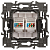Розетка компьютерная 2-м Elegance 14-3108-04 RJ45 IP20 механизм шампань Эра Б0034311