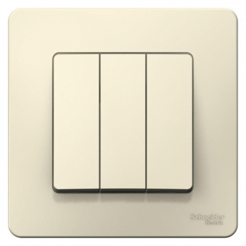 Выключатель 3-кл. СП Blanca 10А IP20 (сх. 1+1+1) 250В молочн. SE BLNVS100502 фото 3 Выключатель 3-кл. СП Blanca 10А IP20 (сх. 1+1+1) 250В молочн. SE BLNVS100502 фото 3