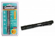 Фонарь LED51517 XPE 3 режима 2хLR03 (в компл.) алюм. черн. (открывающ. блист.) Camelion 12917