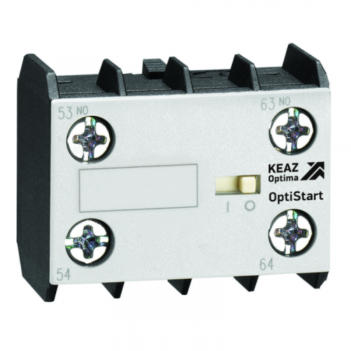Блок контактный OptiStart K-MX-1011 фронтал. 1НО+1НЗ для мини-контакторов M КЭАЗ 335852 Блок контактный OptiStart K-MX-1011 фронтал. 1НО+1НЗ для мини-контакторов M КЭАЗ 335852