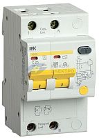 Выключатель автоматический дифференциального тока селективный 2п 25А 100мА тип AC АД12S IEK MAD13-2-025-C-100