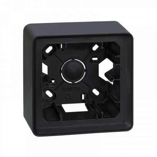 Коробка наружной установки на 1 пост графит Simon82 Detail 8200750-038 Коробка наружной установки на 1 пост графит Simon82 Detail 8200750-038