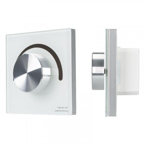 Панель SMART-P90-DIM-G-IN White 230В Rotary 2.4G IP20 пластик Arlight 028424 Панель SMART-P90-DIM-G-IN White 230В Rotary 2.4G IP20 пластик Arlight 028424