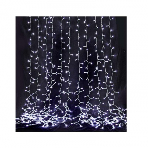 Гирлянда "Занавес" 500 LED 250х150см уличная соед. до 6 мод. бел. SHLights 4690601041296 Гирлянда "Занавес" 500 LED 250х150см уличная соед. до 6 мод. бел. SHLights 4690601041296