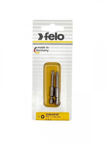 Бита крестовая Industrial E6.3 PH 1х50 (блист.2шт) FELO 03201536 фото 4 Бита крестовая Industrial E6.3 PH 1х50 (блист.2шт) FELO 03201536 фото 4