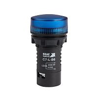 Лампа светодиодная OptiSignal Compact D22 С7-L-B6 син. 24В AC/DC XB7EV06BP КЭАЗ 362152