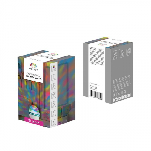 Лампа светодиодная "Диско" 6Вт 3LED RGB E27 230В IP20 80х80х195мм Neon-Night 601-253 фото 6 Лампа светодиодная "Диско" 6Вт 3LED RGB E27 230В IP20 80х80х195мм Neon-Night 601-253 фото 6