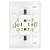 Розетка 1-м СП Style 7-207-01 16А IP20 250В 2P+E Schuko защ. шторки с крышкой бел. Intro Б0060643