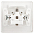 Розетка 1-м СП Style 7-209-01 16А IP44 250В 2P+E Schuko защ. шторки с крышкой бел. Intro Б0060645