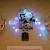 Гирлянда светодиодная "Айсикл" (бахрома) 1.8х0.5м 48LED RGB 4.1Вт 230В IP20 провод прозр. Neon-Night 255-009