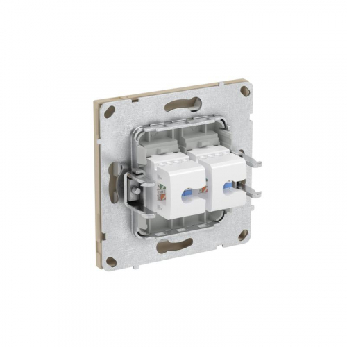 Розетка компьютерная 2-м KANT RJ45 кат.5E без шторки ванильн. марципан DKC 7015664 фото 5 Розетка компьютерная 2-м KANT RJ45 кат.5E без шторки ванильн. марципан DKC 7015664 фото 5