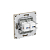 Розетка компьютерная 2-м KANT RJ45 кат.5E без шторки ванильн. марципан DKC 7015664