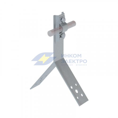 Держатель болтовой коньковый KDB-H100-D5-10 INOX304 для прутка d5-10мм H=100мм нерж. сталь КМ MA0095