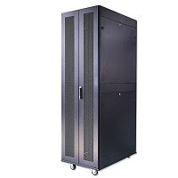 Шкаф серверный телекоммуникационный напольн. ND-SC-42U60/120-BK 19дюйм 42U 600х1200мм для распределит. и серверн. оборудования; передн. и задн. двойн. перфорир. двери ручки с замком RAL 9004 черн. Cabeus 11120c