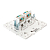 Розетка компьютерная 2-м Стокгольм RJ-45 механизм бел. EKF EYK02-035-10