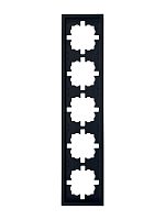 Рамка 5-м ZIMA горизонт. черн. бархат LEZARD 704-4200-150