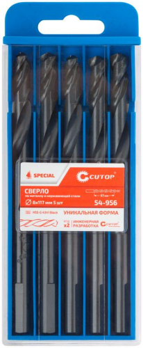Сверло по металлу СПЕЦИАЛ/Special HSS-G 8х117/67мм (уп.5шт) Cutop 54-956 фото 3