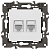 Розетка компьютерная 2-м Elegance 14-3108-01 RJ45 IP20 механизм бел. Эра Б0034308