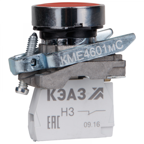 Кнопка КМЕ 4601мС 0но+1нз цилиндр IP65 красн. КЭАЗ 248261 фото 2 Кнопка КМЕ 4601мС 0но+1нз цилиндр IP65 красн. КЭАЗ 248261 фото 2