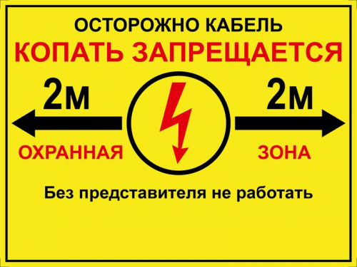 Табличка ПВХ односторонняя 210х280х5мм Протэкт УП-00006260