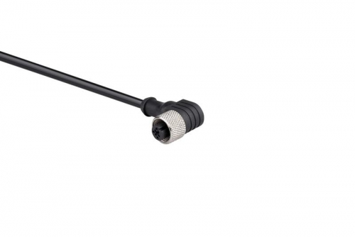 Кабель соединительный 2м с гнездом M12х3 90град. ПУ IP68 EMAS SKM12P3DXP2 фото 2