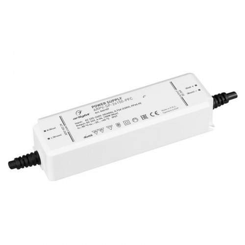 Блок питания ARPV-SP-24150-PFC (24В 6.3А 150Вт) IP67 пластик Arlight 046107 Блок питания ARPV-SP-24150-PFC (24В 6.3А 150Вт) IP67 пластик Arlight 046107