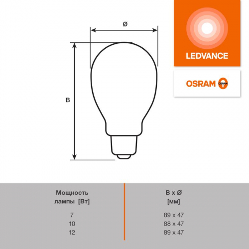 Лампа светодиодная LED G4 Value LVCLP100 12W/927 CRI95 12Вт 2700К 1200лм шар матов. E27 170-250В OSRAM 4099854309083 фото 5